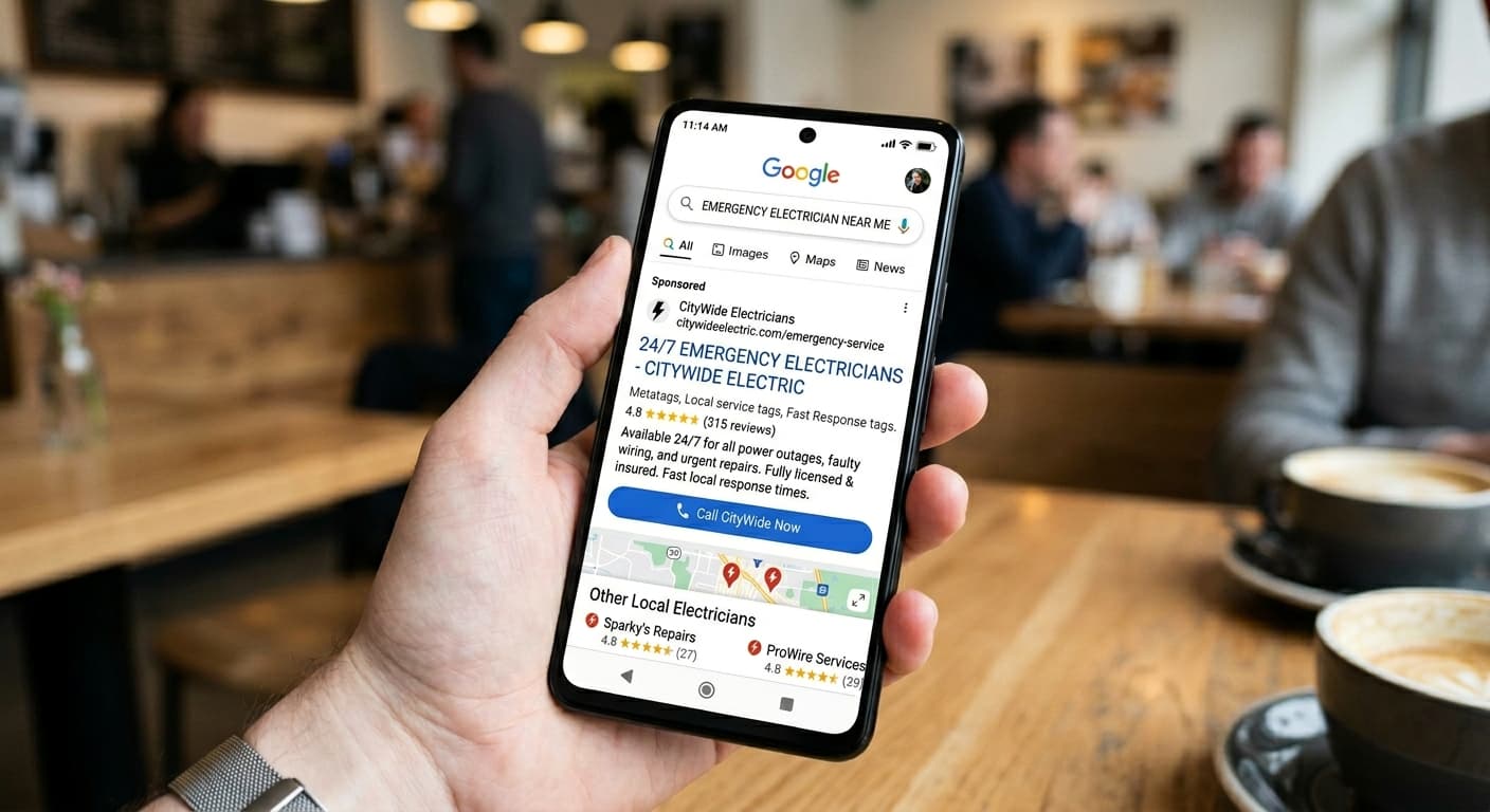 ZeroFuss Web developer working on a tradie website in Melbourne
